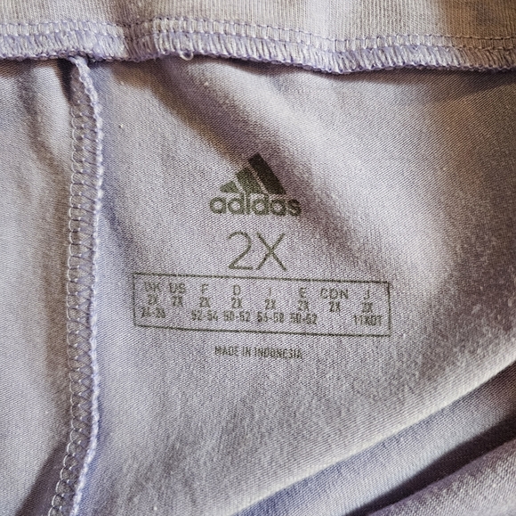 Adidas Women's 2X Purple Leggings New With Tag - Picture 5 of 11